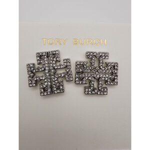 Tory Burch Icon Pavè Stud Earrings